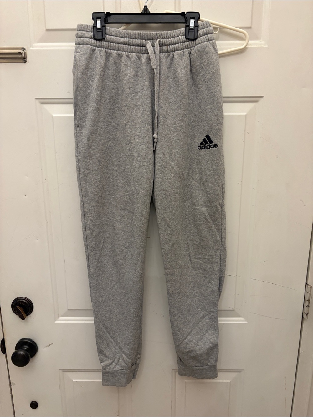 adidas Gray Kids Sweat Joggers with Drawstring